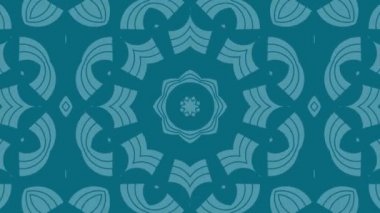 Kaleydoskop sorunsuz döngü sıra mandala desenler çok renkli hareketli grafik arka plan soyut. Yoga için ideal, kulüpleri, gösterir