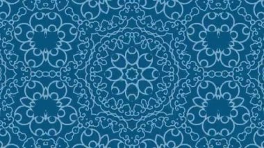 Kaleydoskop sorunsuz döngü sıra mandala desenler çok renkli hareketli grafik arka plan soyut. Yoga için ideal, kulüpleri, gösterir