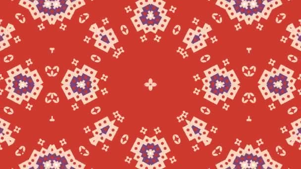 Kaleidoscope Seamless Loop Sequence Mandala Patterns Abstract Multicolored Motion Graphics — Stock Video