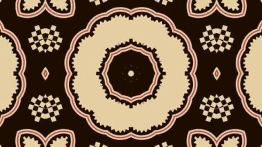 Kaleydoskop sorunsuz döngü sıra mandala desenler çok renkli hareketli grafik arka plan soyut. Yoga için ideal, kulüpleri, gösterir