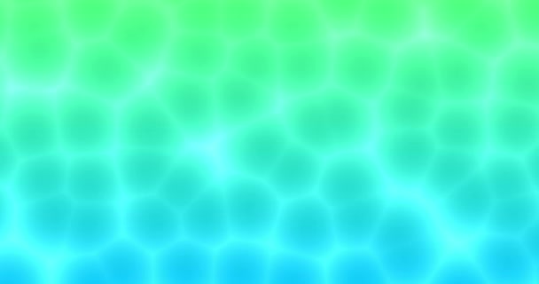 Burbuja Celular Que Fluye Sin Costura Gradiente Movimiento Verde Azul — Vídeos de Stock