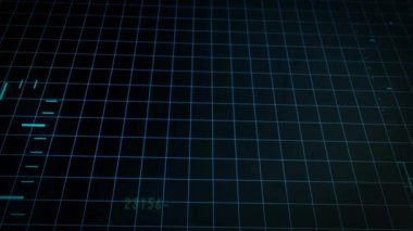 Fütüristik Hud bilgisayar rasgele metin veri ve onay arka plan. Teknoloji başlık haber başlık iş Intro ekran koruyucu için iyi