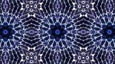 Kaleydoskop sorunsuz döngü sıra mandala desenler çok renkli hareketli grafik arka plan soyut. Yoga için ideal, kulüpleri, gösterir