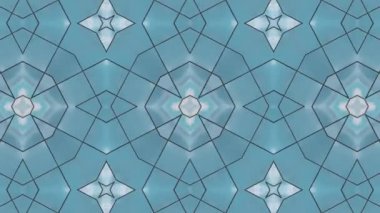 Kaleydoskop sorunsuz döngü sıra mandala desenler çok renkli hareketli grafik arka plan soyut. Yoga için ideal, kulüpleri, gösterir