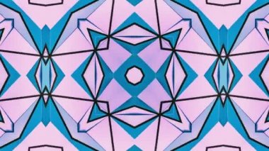 Kaleydoskop sorunsuz döngü sıra mandala desenler çok renkli hareketli grafik arka plan soyut. Yoga için ideal, kulüpleri, gösterir