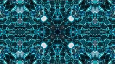 Kaleydoskop sorunsuz döngü sıra mandala desenler çok renkli hareketli grafik arka plan soyut. Yoga için ideal, kulüpleri, gösterir