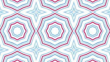 Kaleydoskop sorunsuz döngü sıra mandala desenler çok renkli hareketli grafik arka plan soyut. Yoga için ideal, kulüpleri, gösterir