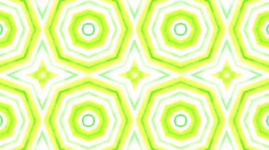 Kaleydoskop sorunsuz döngü sıra mandala desenler çok renkli hareketli grafik arka plan soyut. Yoga için ideal, kulüpleri, gösterir