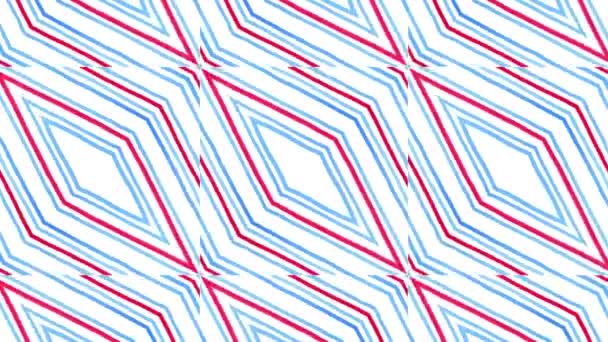 Kaléidoscope boucle transparente séquence mandala motifs abstraits multicolores fond graphique de mouvement. Idéal pour le yoga, clubs, spectacles 