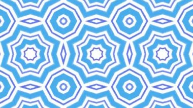 Kaleydoskop sorunsuz döngü sıra mandala desenler çok renkli hareketli grafik arka plan soyut. Yoga için ideal, kulüpleri, gösterir