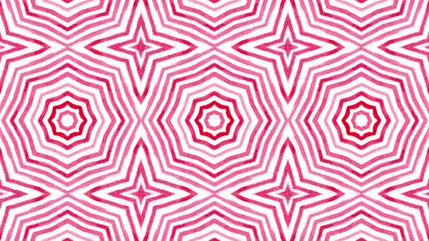 Kaleidoscope Seamless Loop Sequence Mandala Patterns Abstract Multicolored Motion Graphics — Stock Video