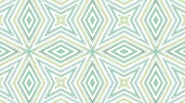 Kaleydoskop sorunsuz döngü sıra mandala desenler çok renkli hareketli grafik arka plan soyut. Yoga için ideal, kulüpleri, gösterir