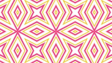 Kaleydoskop sorunsuz döngü sıra mandala desenler çok renkli hareketli grafik arka plan soyut. Yoga için ideal, kulüpleri, gösterir