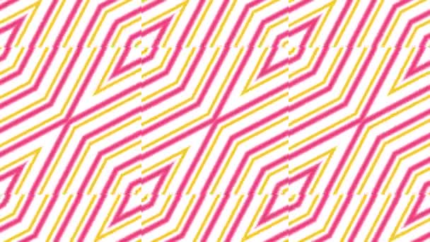 Kaléidoscope boucle transparente séquence mandala motifs abstraits multicolores fond graphique de mouvement. Idéal pour le yoga, clubs, spectacles 