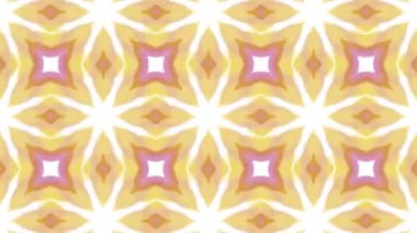 Kaleydoskop sorunsuz döngü sıra mandala desenler çok renkli hareketli grafik arka plan soyut. Yoga için ideal, kulüpleri, gösterir