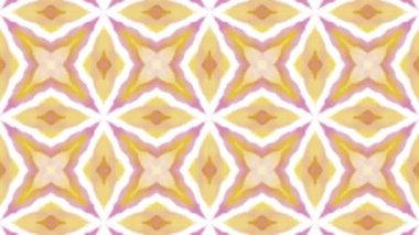 Kaleydoskop sorunsuz döngü sıra mandala desenler çok renkli hareketli grafik arka plan soyut. Yoga için ideal, kulüpleri, gösterir