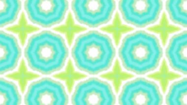 Kaleydoskop sorunsuz döngü sıra mandala desenler çok renkli hareketli grafik arka plan soyut. Yoga için ideal, kulüpleri, gösterir