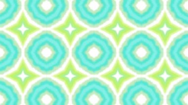 Kaleydoskop sorunsuz döngü sıra mandala desenler çok renkli hareketli grafik arka plan soyut. Yoga için ideal, kulüpleri, gösterir