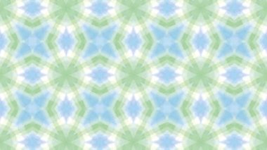 Kaleydoskop sorunsuz döngü sıra mandala desenler çok renkli hareketli grafik arka plan soyut. Yoga için ideal, kulüpleri, gösterir