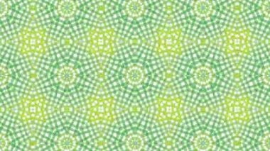 Kaleydoskop sorunsuz döngü sıra mandala desenler çok renkli hareketli grafik arka plan soyut. Yoga için ideal, kulüpleri, gösterir