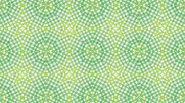 Kaleydoskop sorunsuz döngü sıra mandala desenler çok renkli hareketli grafik arka plan soyut. Yoga için ideal, kulüpleri, gösterir