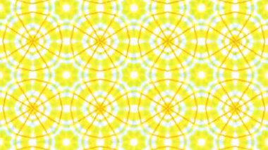 Kaleydoskop sorunsuz döngü sıra mandala desenler çok renkli hareketli grafik arka plan soyut. Yoga için ideal, kulüpleri, gösterir