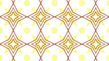 Kaleydoskop sorunsuz döngü sıra mandala desenler çok renkli hareketli grafik arka plan soyut. Yoga için ideal, kulüpleri, gösterir