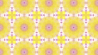 Kaleydoskop sorunsuz döngü sıra mandala desenler çok renkli hareketli grafik arka plan soyut. Yoga için ideal, kulüpleri, gösterir