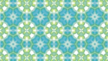 Kaleydoskop sorunsuz döngü sıra mandala desenler çok renkli hareketli grafik arka plan soyut. Yoga için ideal, kulüpleri, gösterir