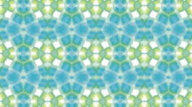 Kaleydoskop sorunsuz döngü sıra mandala desenler çok renkli hareketli grafik arka plan soyut. Yoga için ideal, kulüpleri, gösterir