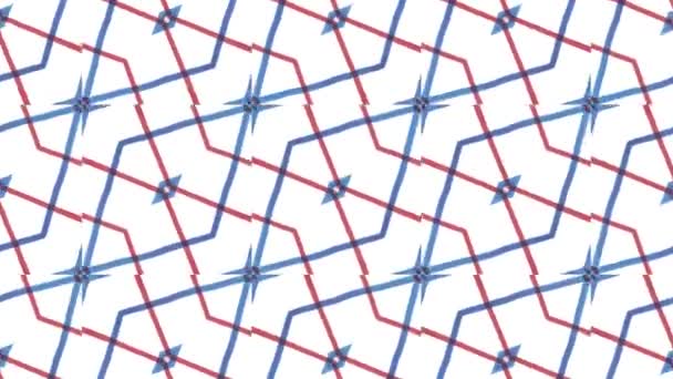 Caleidoscópio Sem Costura Ciclo Sequência Mandala Padrões Abstrato Multicolorido Movimento — Vídeo de Stock