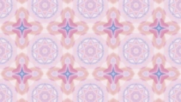 Kaleidoscope Seamless Loop Sequence Mandala Patterns Abstract Multicolored Motion Graphics — Stock Video