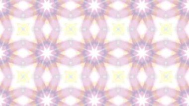 Kaleydoskop sorunsuz döngü sıra mandala desenler çok renkli hareketli grafik arka plan soyut. Yoga için ideal, kulüpleri, gösterir