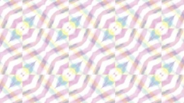 Kaleydoskop sorunsuz döngü sıra mandala desenler çok renkli hareketli grafik arka plan soyut. Yoga için ideal, kulüpleri, gösterir