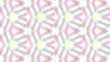 Kaleydoskop sorunsuz döngü sıra mandala desenler çok renkli hareketli grafik arka plan soyut. Yoga için ideal, kulüpleri, gösterir