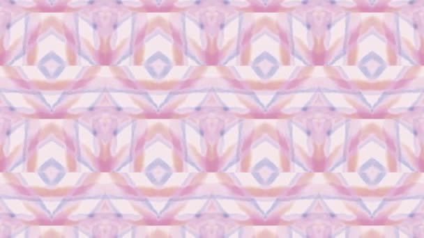 Kaleidoskop Seamless Loop Sequence Mandala Pola Abstrak Multiwarna Gambar Gerak — Stok Video