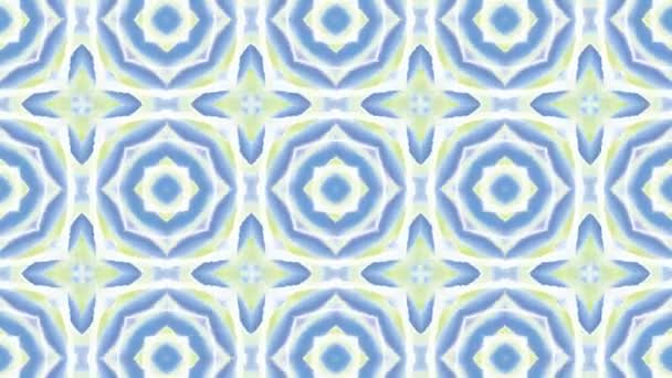 Kaleidoscope Seamless Loop Sequence Mandala Patterns Abstract Multicolored Motion Graphics — Stock Video