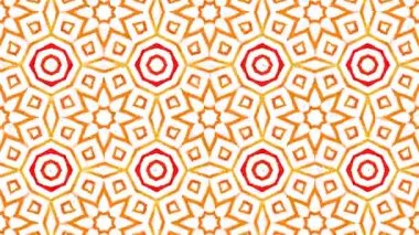 Kaleydoskop sorunsuz döngü sıra mandala desenler çok renkli hareketli grafik arka plan soyut. Yoga için ideal, kulüpleri, gösterir