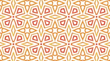 Kaleydoskop sorunsuz döngü sıra mandala desenler çok renkli hareketli grafik arka plan soyut. Yoga için ideal, kulüpleri, gösterir