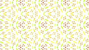 Kaleydoskop sorunsuz döngü sıra mandala desenler çok renkli hareketli grafik arka plan soyut. Yoga için ideal, kulüpleri, gösterir