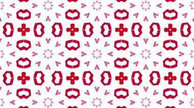 Kaleydoskop sorunsuz döngü sıra mandala desenler çok renkli hareketli grafik arka plan soyut. Yoga için ideal, kulüpleri, gösterir