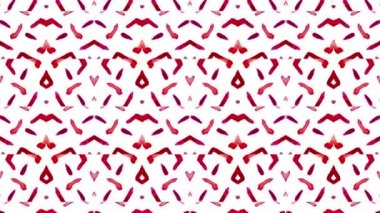 Kaleydoskop sorunsuz döngü sıra mandala desenler çok renkli hareketli grafik arka plan soyut. Yoga için ideal, kulüpleri, gösterir