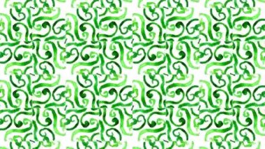 Kaleydoskop sorunsuz döngü sıra mandala desenler çok renkli hareketli grafik arka plan soyut. Yoga için ideal, kulüpleri, gösterir