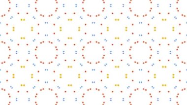 Kaleydoskop sorunsuz döngü sıra mandala desenler çok renkli hareketli grafik arka plan soyut. Yoga için ideal, kulüpleri, gösterir