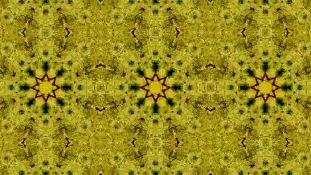 Kaléidoscope boucle transparente séquence mandala motifs abstraits multicolores fond graphique de mouvement. Idéal pour le yoga, clubs, spectacles 