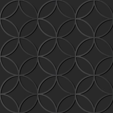 3D karanlık kağıt sanat yuvarlak çapraz çerçeve geometrisi