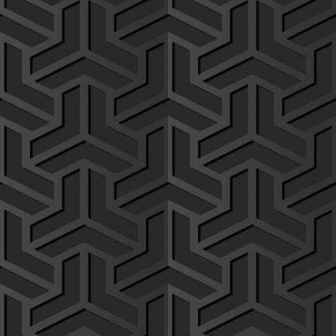 3D karanlık kağıt sanat üçgeni çokgen çapraz