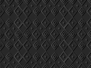 3D karanlık kağıt sanat elmas kontrol çapraz Rhomb geometri