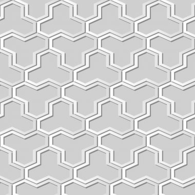 3D beyaz kağıt sanat çokgen geometrisi çapraz çerçeve