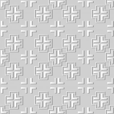 3D beyaz kağıt sanat geometri kadraj çapraz